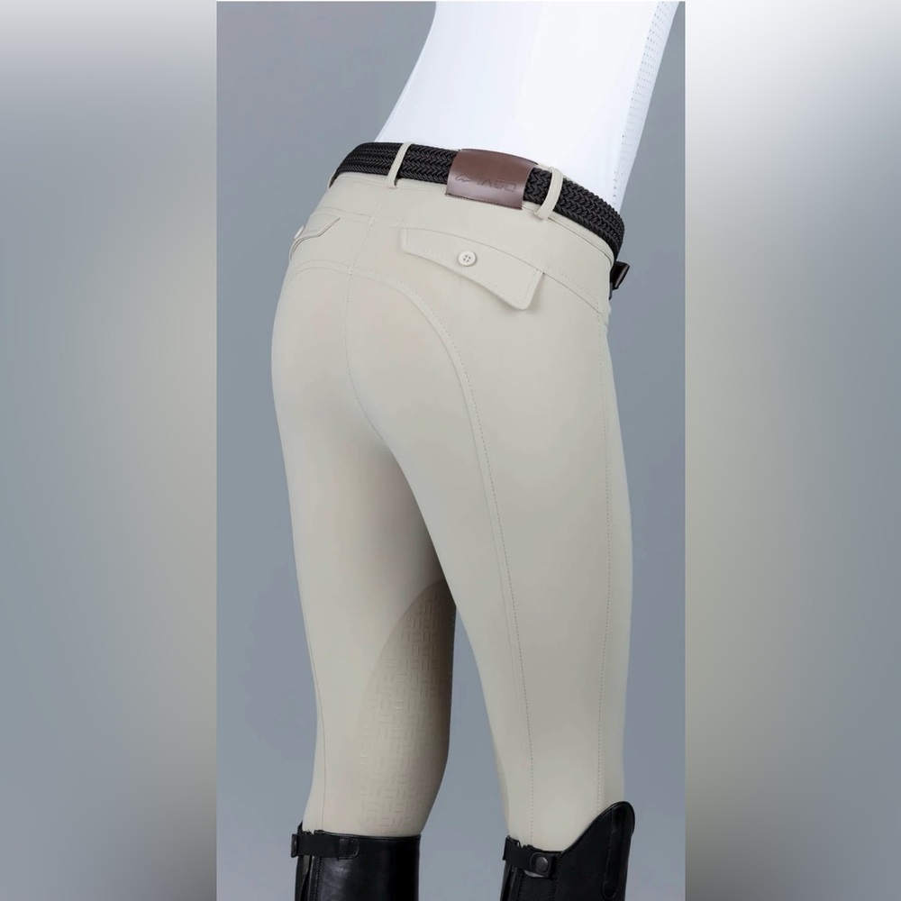 Iago Italia Equestrian Riding Show Breeches, White, Size 22, Great Condition! - Picture 6 of 16